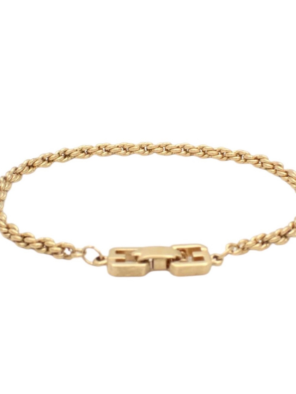 Givenchy Gold-Tone Rope Chain Bracelet with Signature Clasp